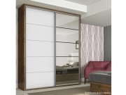 Guarda Roupa Armario Roupeiro Dalla Costa TW101E Espelhado 02 Portas 1.79 m